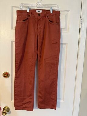 PAIGE Mauve Colored Straight Leg Jeans